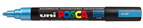 uniball Pigmentmarker POSCA PC5M, blau metallic PC5M BM