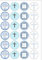 24 Precut Round Edible Wafer Paper Christening Baby Boy Toppers Cake Decorations