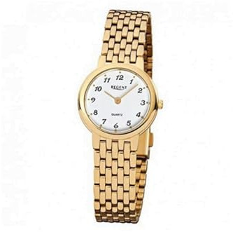 F910 - Uhr - goldfarben/weiss