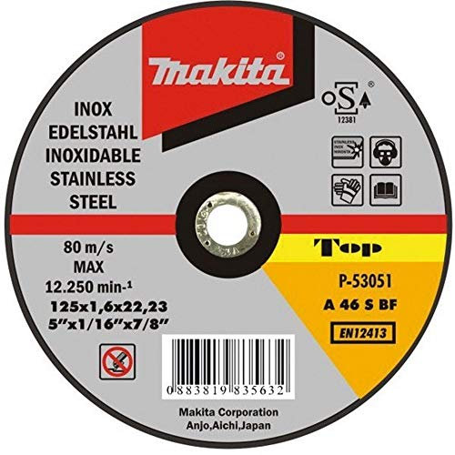 MAKITA P-53067 - Disco abrasivo extrafino para corte de inox 230x22,23x2 mm