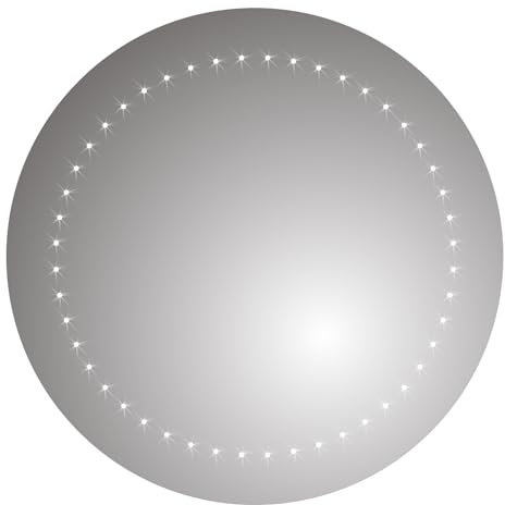 500 x 500 mm Modern Round Illuminated Battery LED Bathroom Mirror MC144