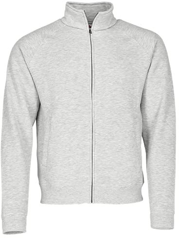 Fruit of the loom Herren Premium Sweat Jacket Sportjacke, Grau (Heather Grey 123), X-Large