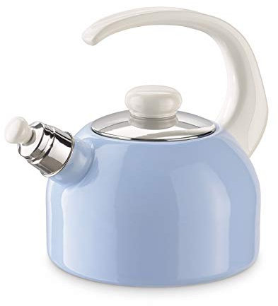 Riess Flötenkessel - Wasserkessel - Emaille - pastellgrün - Höhe 22 cm - 2 Liter