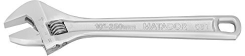 MATADOR Rollgabelschlüssel 0-24 mm | Engländer Werkzeug 200 mm (8) | Verstellbarer Schraubenschlüssel | MATADOR Werkzeug Nr. 05910080