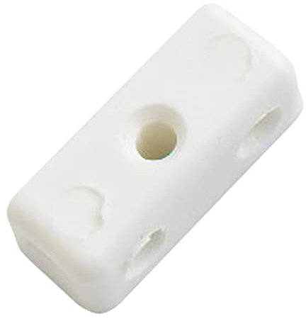 Merriway BH03653 (20 Pcs) Modesty Block Wood & Furniture Jointing Connector White - Pack of 20 Pieces