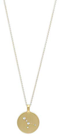 PILGRIM Jewelry Halskette mit Sternzeichen und Kristall (Vergoldet - Krebs Sternzeichen)