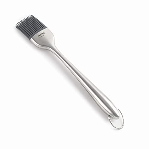 LACOR 64422 Silikonpinsel mit Rundstiel 23 cm | Aus lebensmittelechtem Edelstahl gefertigt; hohe Korrosionsbeständigkeit und Haltbarkeit im täglichen Gebrauch