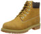 Timberland 6 in Premium Waterproof - Stivali Classici Unisex Bambini, Giallo (Wheat Nubuck), 21 EU