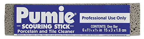 Pumie 12 Scouring Stick, Pumie, Gray Pumice, 5 3/4 x 3/4 x 11/4, (Case of 12)