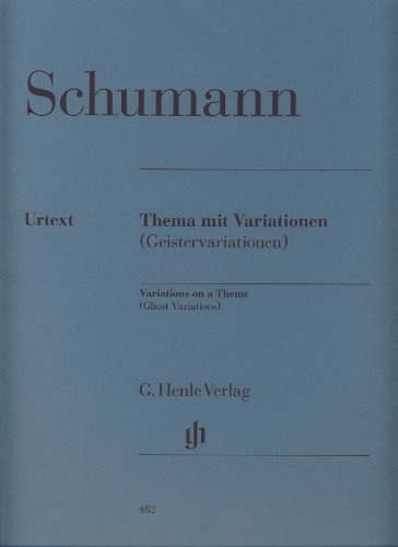 SCHUMANN - Variaciones sobre un tema en Mib (Geistervariationen) para Piano (Urtext)