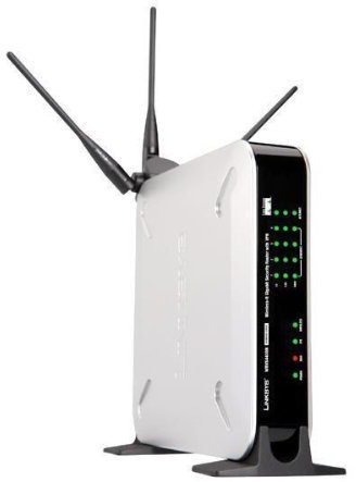 Router WiFi WRVS4400N con switch 4 porte