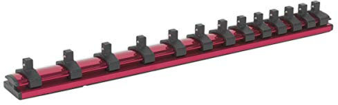 Sealey Ak27082 Socket Retaining Rail Magnetic Locking 1/4Sq Drive 13 Clips