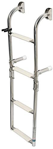 Osculati Edelstahl Klapp-Badeleiter mit 5 Stufen - Länge: 1150mm - Standard Modell