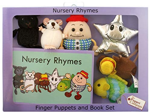The Puppet Company - Traditional Story Sets - Nursery Rhymes Finger Puppet Set, 14 x 20 Centimeters