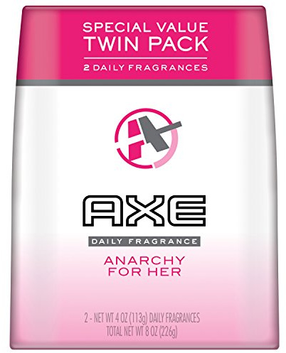 Axe Bodyspray, Anarchy For Women Twin Pack, 4 oz. by AXE