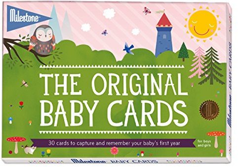 Original Baby Keepsake Cards by Milestone - Newborn’s First Year Memories
