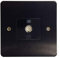 MK K14321 BLA B TV/FM Single Co-Axial Socket, Matt Black,