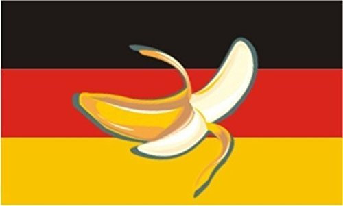 U24 Fahne Flagge Bananenrepublik Deutschland Bootsflagge Premiumqualität 40 x 60 cm
