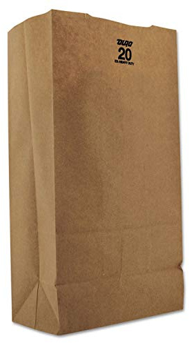 BAGGX2060 Kraft Paper Bags, Extra Heavy-Duty, 20 lb., Natural