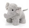 Carousel Home Peanut Elephant Doorstop Grey Ribbed Fabric Animal Doorstop | Novelty Indoor Grey Elephant Shaped Door Stop | Decorative Weighted Elephant Door Stopper - 1.5kg