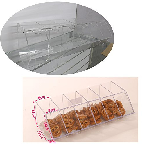 NEW PICK N MIX SWEET ACRYLIC DISPENSER DISPLAY STACKING BIN HOLDER (SMALL)