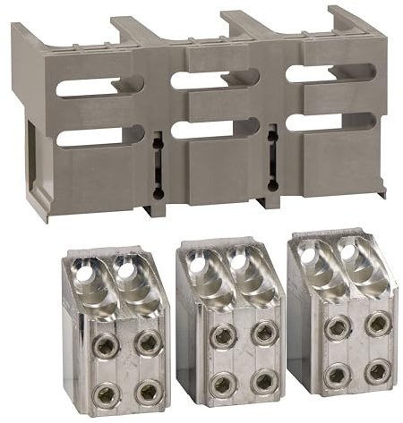 Schneider 33640 Klemmensatz, 3 Stück, für 4x240mm2, Kabel und 1 Steckverbinder-Abschirmung