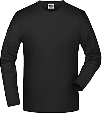 James & Nicholson Elastic Shirt Langarm - Schmal geschnittenes Langarm-Shirt mit Elasthan für Damen und Herren