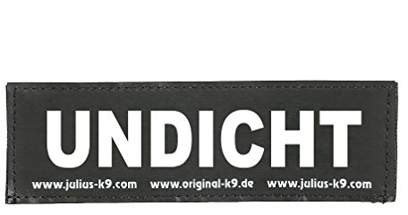 Julius-K9 Original Interchangeable Patch, Small, Black, Undicht