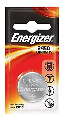 Energizer Original Battery Lithium CR 2450 3 Pack Blister Packs of 1