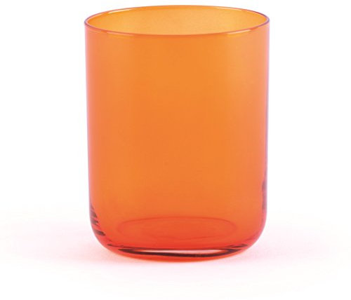 Excelsa Miami Gobelet cl 35, Verre, Orange, 7.8 x 7.8 x 9.5 cm