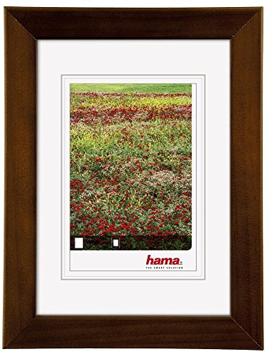 Hama Foggia Braun Standfuß mit Hintergrundbeleuchtung, Rahmen, Holz, Braun, mit Hintergrundbeleuchtung, 9 x 13 cm, 130 mm, 180 mm
