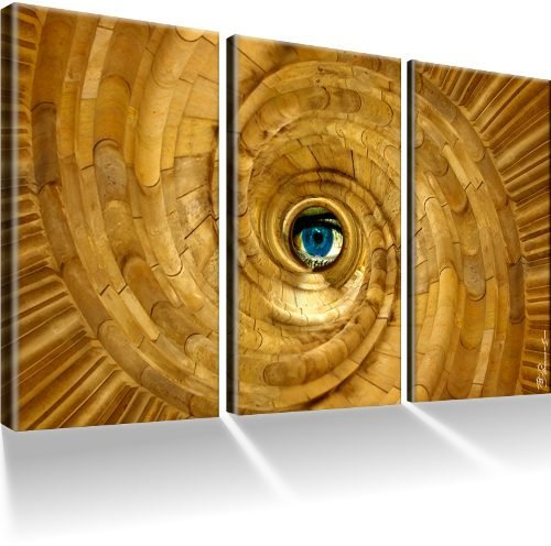 Auge / Abstrakt Bilder auf Leinwand mot Keilrahmen fertig gerahmt / Leinwandbild / XXL Bild / Wandbilder / Picture on Canvas / Kunstdruck