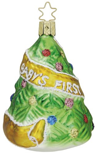 Inge-glas Baby's erster Weihnachtsbaum, 9.5 cm