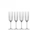 Luigi Bormioli - Bach - Crystal Champagne Flutes - SON.hyx Crystal - Highly Resistant to Breakage - Dishwasher Safe - Made in Italy - Set of 4