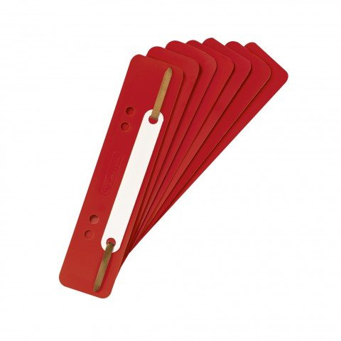 Herlitz 8767402 Heftstreifen PP 150er Packung, viele Farben zur Auswahl (1, rot)