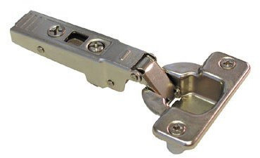 One Piece (71T9580) Cabinet hinge. Blum Cabinet Hinge Self Closing 95° Thick Doors (Press In Straight) by Blum