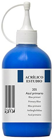 Lienzos Levante Estudio Pintura en Dispersión Acrílica, Azul (Primary Blue - 205), 250 ml