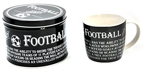 Arora Ultimate Gift for Man 8812 Football Mug in Tin, Ceramic, White