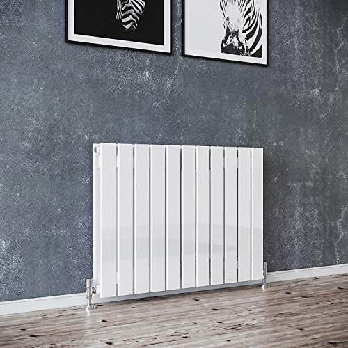 ELEGANT 600 x 836 mm White Horizontal Designer Radiator Double Column Flat Panel Radiator Heater