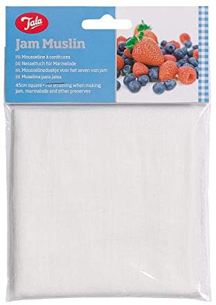 Tala Jam Muslin Cloths for effective straining and washing Fruits, Made with Natural Cotton and can be used as a Cheese Cloths