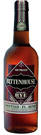 Rittenhouse Straight Rye Whisky | Bottled-In-Bond | 70cl | 50% ABV | Rye Whiskey | Award Winning