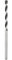 kwb ROCKER Foret pour béton de pierre Ø 8 mm, 200 mm de long, avec plaquette en métal dur brasée à haute température, transport optimal de la poudre de forage, queue ronde, extrêmement durable