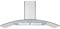 Cookology CGL100SS/A Energy A Rated Stainless Steel 100cm Curved Glass Chimney Cooker Hood