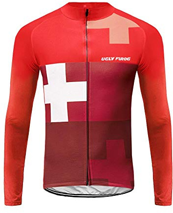 UGLY FROG LJ06 MTB Neue Fahrradtrikot Langarm Shirt Herren Breathable Radfahren Fahrrad Lange Hülsen Jersey Fahrrad Hemd Männer Langarm Fahrradbekleidung Radfahren