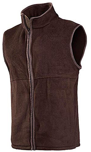 Baleno Harvey Herren Fleece-Weste, mit Reißverschluss S braun