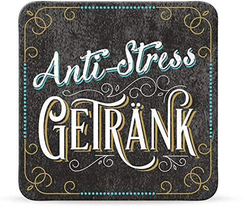Sheepworld, My Beautytree - 44617 - Untersetzer Nr. B19, Anti-Stress Getränk, Kork, 9,5cm x 9,5cm