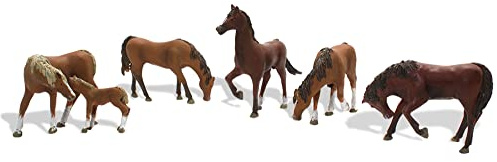 Woodland Scenics HO Chestnut Horses WOOA1842