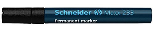 Schneider 944908 Permanentmarker Maxx 233 Keilspitze, schwarz