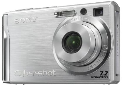 Sony DSC-W80 Digital Camera 7 Megapixels 3x Optical Zoom 6.4 cm (2.5 Inch) Display Image Stabiliser Black
