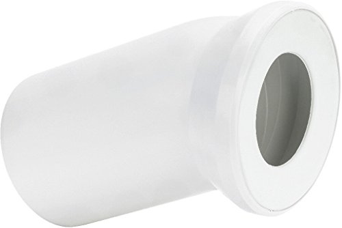 Viega 101855 Universal-Klosett-Anschlussbogen Nr.3813, 22.5 Grad 110 x 150 mm, weiß